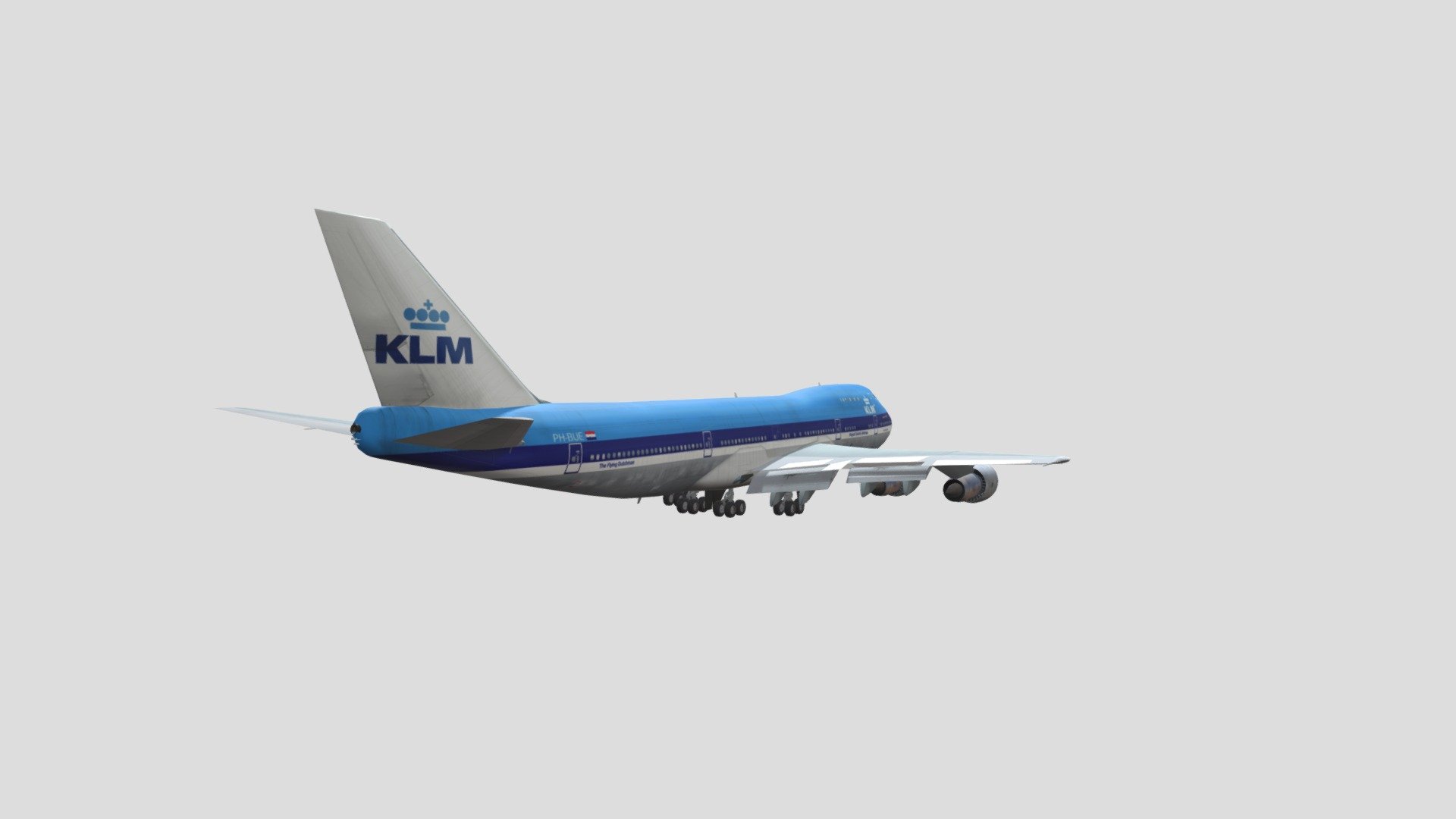 KLM Boeing 747-206B (PH-BUE) | TEXTURING FIXED! — Sketchfab embed 3D viewer
