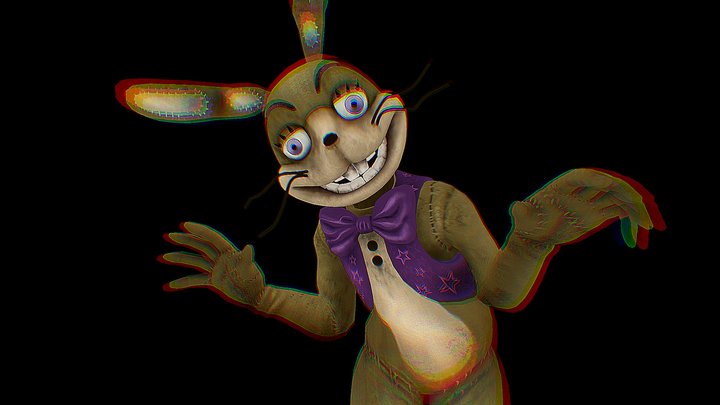 Glitchtrap fnaf plus glitchy add on!!! - 3D model by meepster