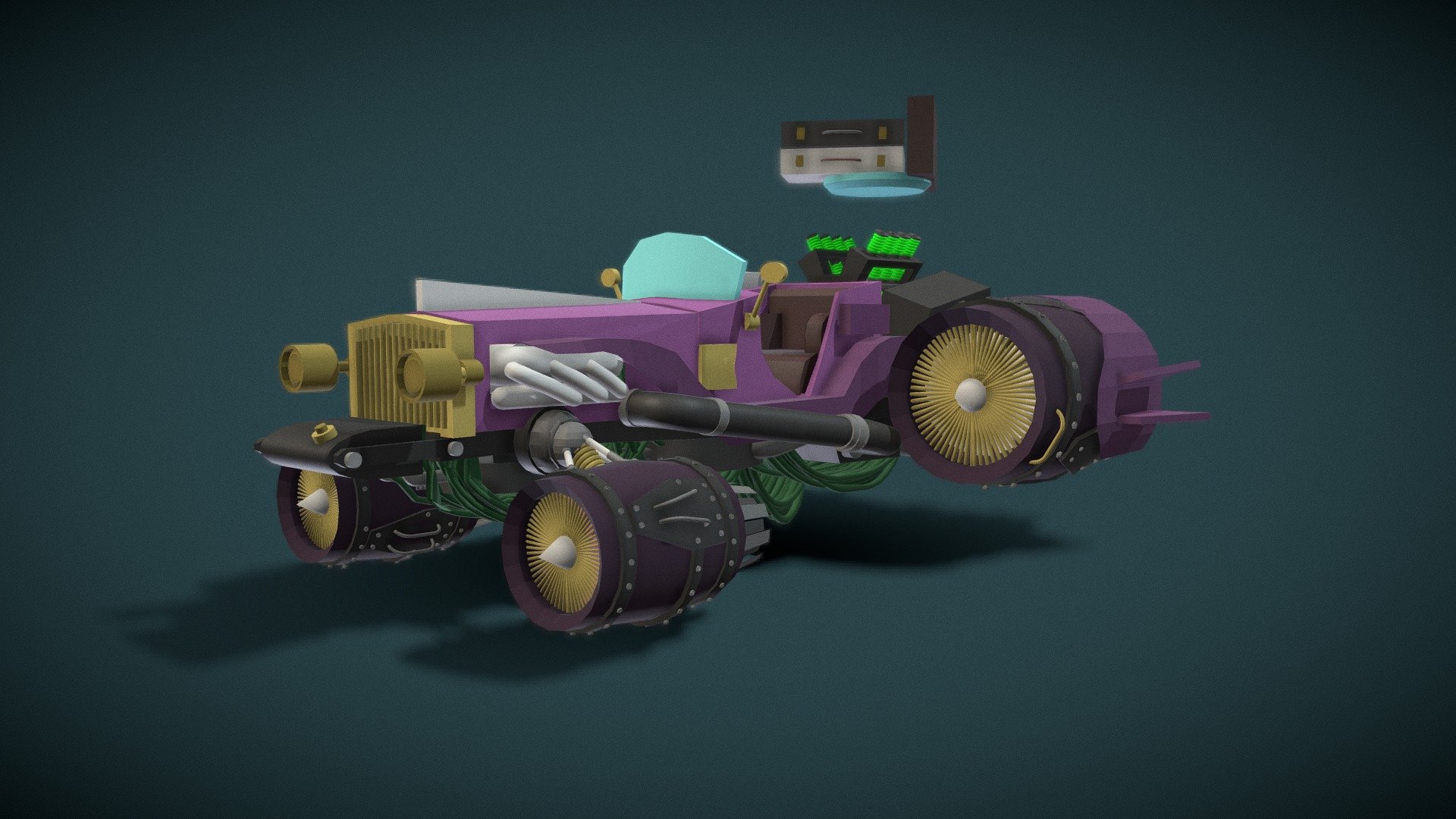 Cybercar (lowpoly)