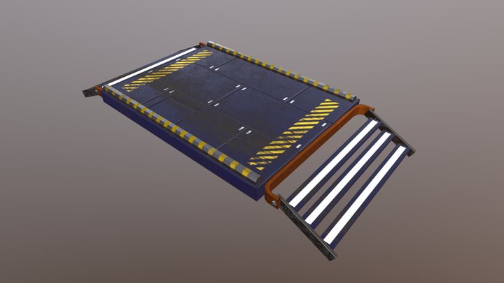 Sci-fi bridge 3D Model