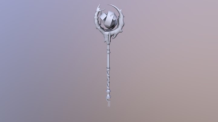 WoW weapon WIP less polys version 1 3D Model