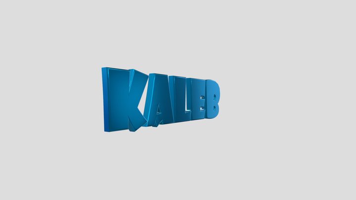 Kaleb_text 3D Model