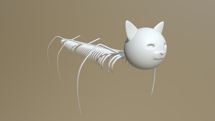 Cat centipede robot thing WIP 3D Model