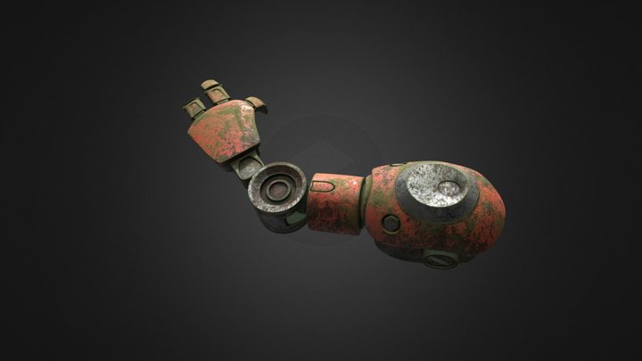 Robotic Arm Abandoned 3D Model