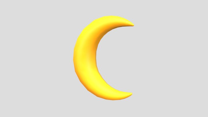 Moon Symbol 3D Model