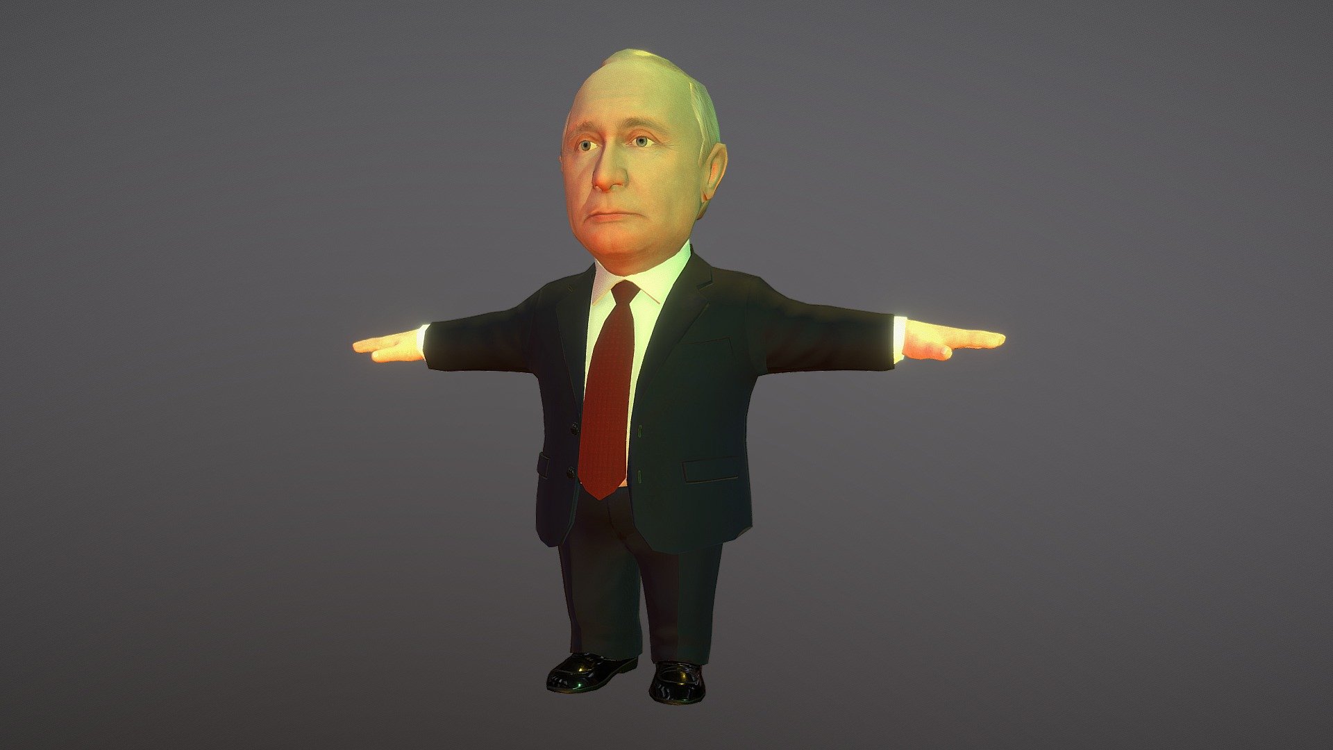 Vladimir Putin Chibi - 3D model by mOnzStudio [985ca45] - Sketchfab