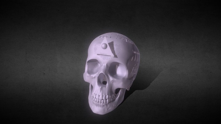 All Seeing Eye Occult Skull – Modello 3D gratuito STL