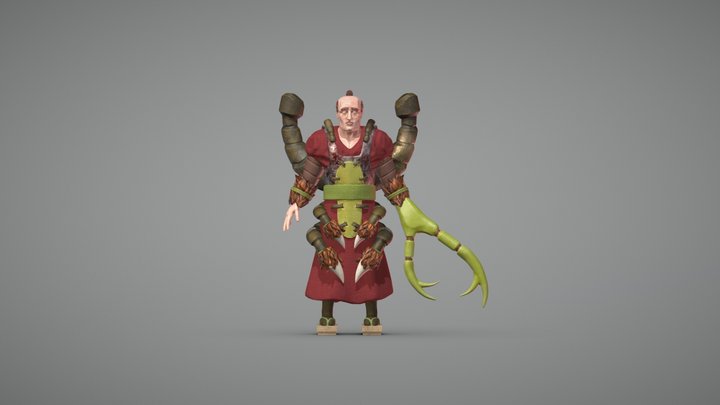Arachneo Kendoka SculptPose 3D Model