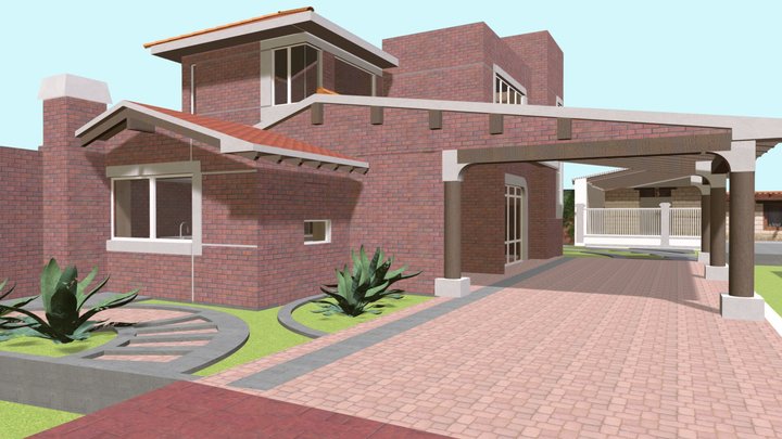 CASA SAN JERONIMO TOTOLTEPEC 01 3D Model