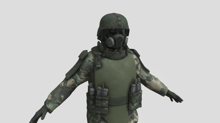 Heavy soldier 3D Model