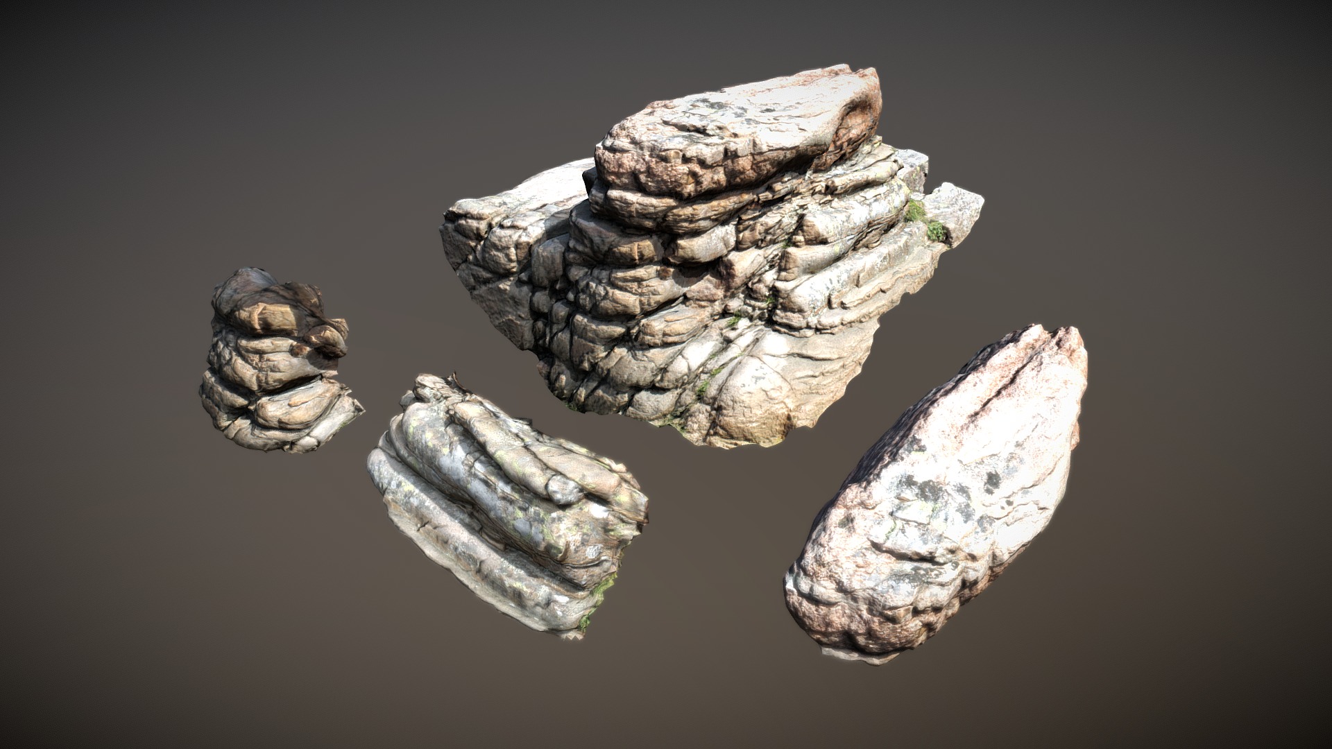 3D model Nature Stone 009 - This is a 3D model of the Nature Stone 009. The 3D model is about a close-up of some shells.