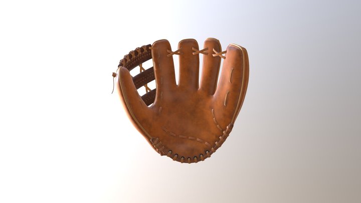 Catcher Mit 3D Model-Baseball Game Item 3D Model
