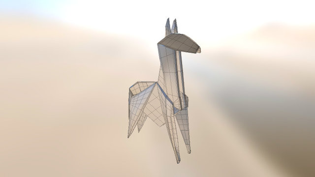 3D Origami based Horse model
