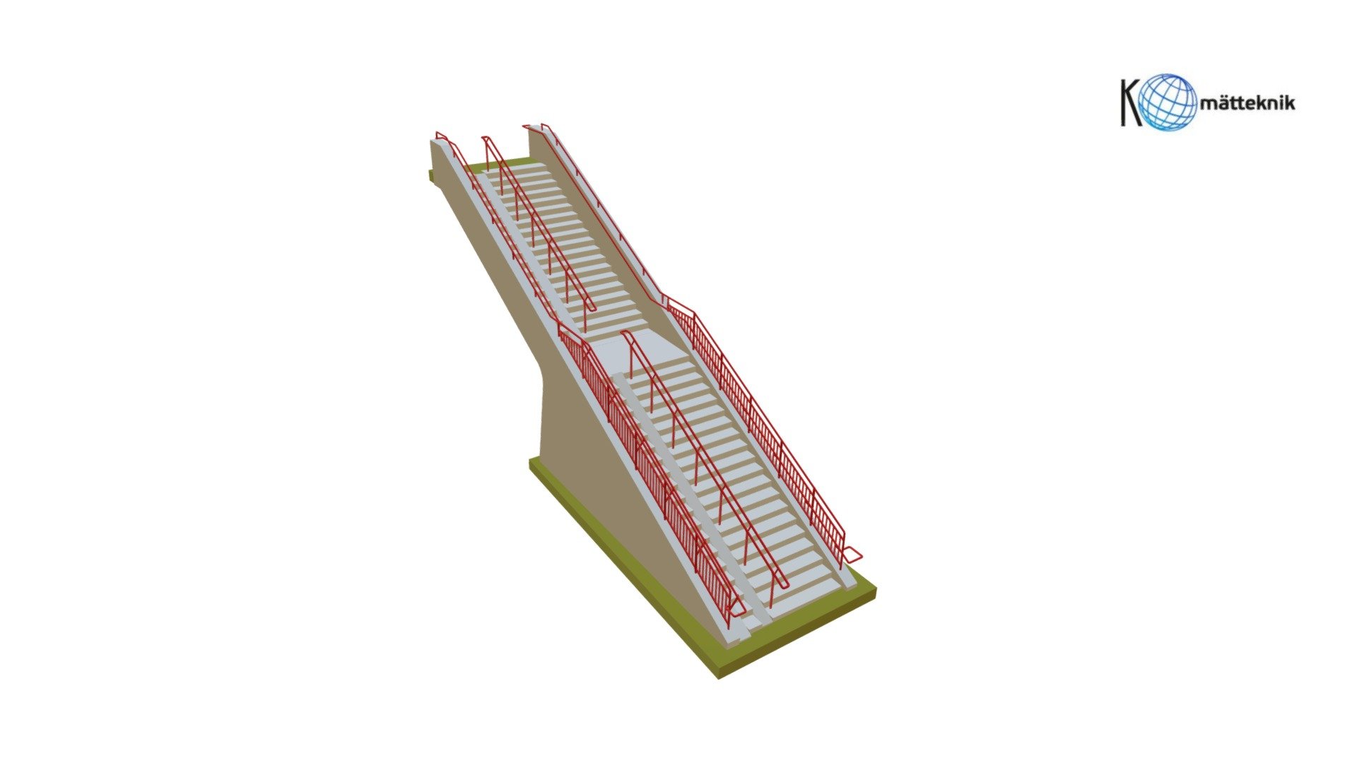 Staircase model made from pointcloud