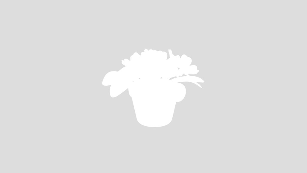 Stylized Violet Houseplant