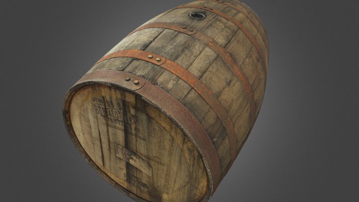 Buffalo Trace Bourbon Barrel 3D Model
