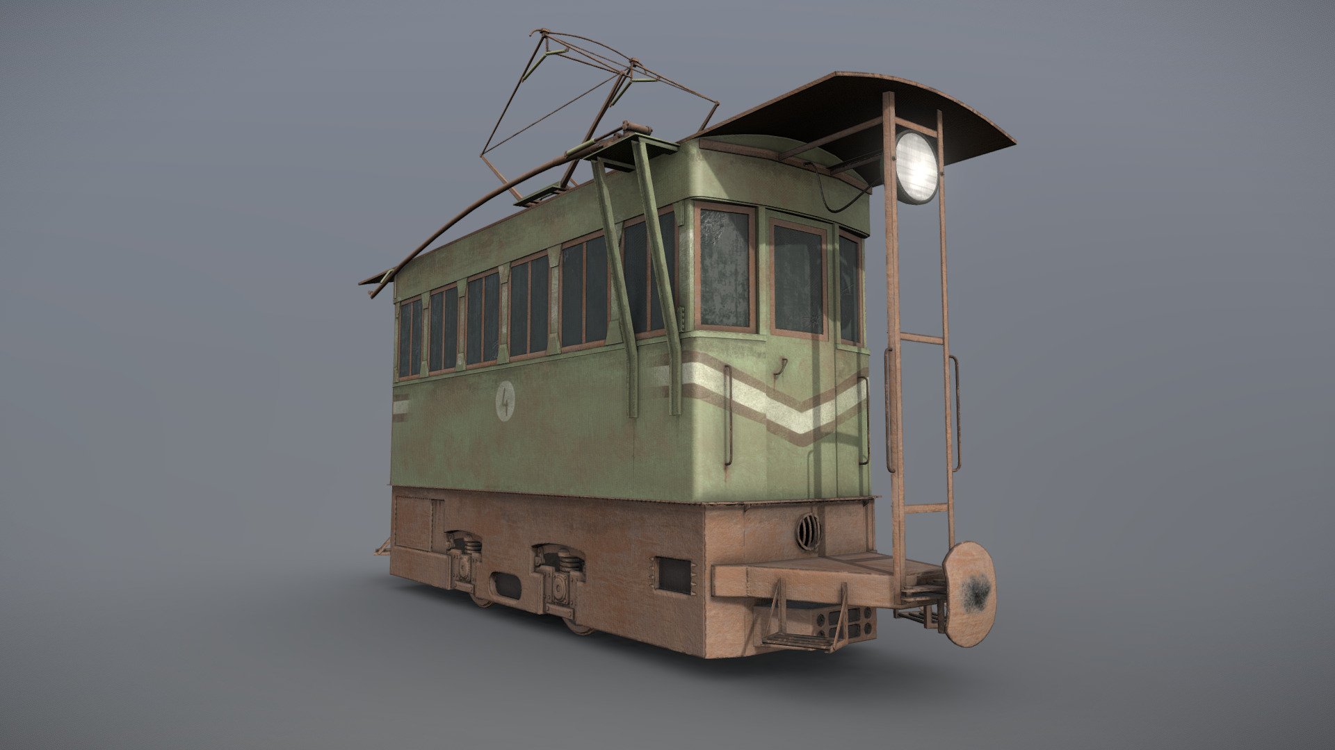 Narrow gauge electric locomotive