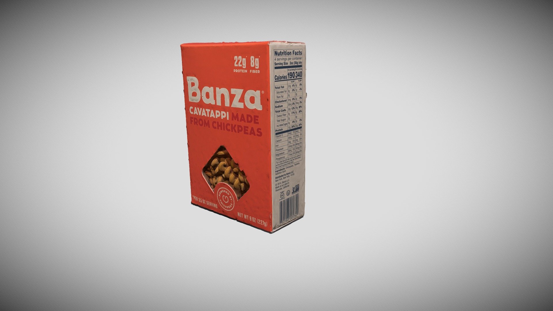 Banza Pasta Low Poly/Low Resolution Texture -1mb