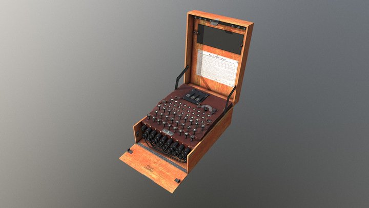Enigma Machine 3D Model