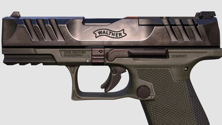 Pistol Walther PDP (FREE) 3D Model