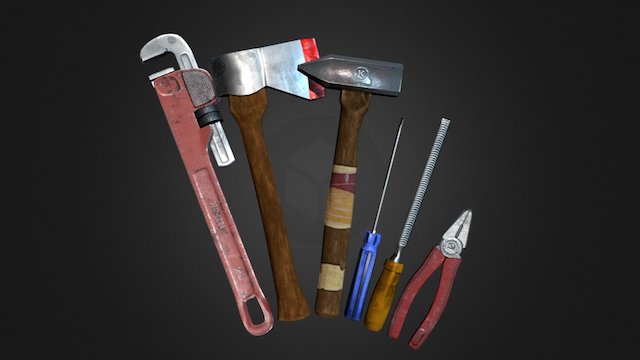 Mechanical tools 3D Model