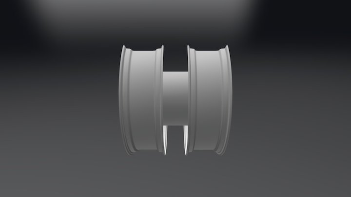 Колесо W10x38 сдвоенное, междурядье 450 3D Model