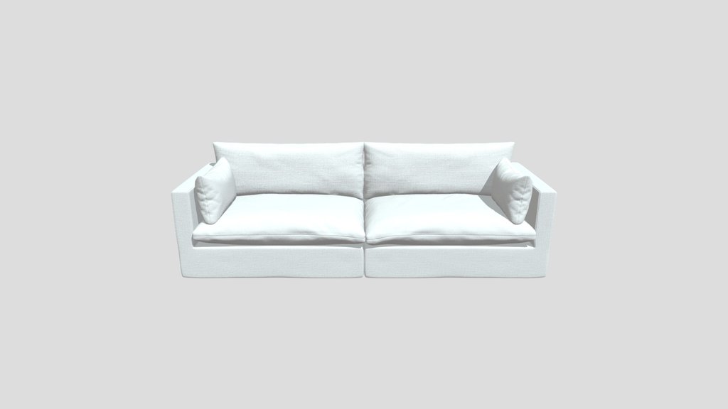 Unwind 2 Piece Sofa White
