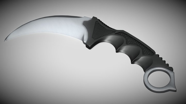 Steel Karambit 3D Model