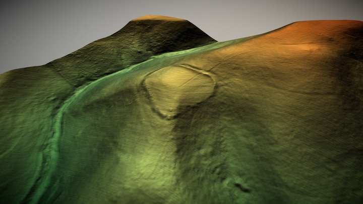 Ratlinghope Hill Camp, Shropshire (UK) – Free 3D Model STL
