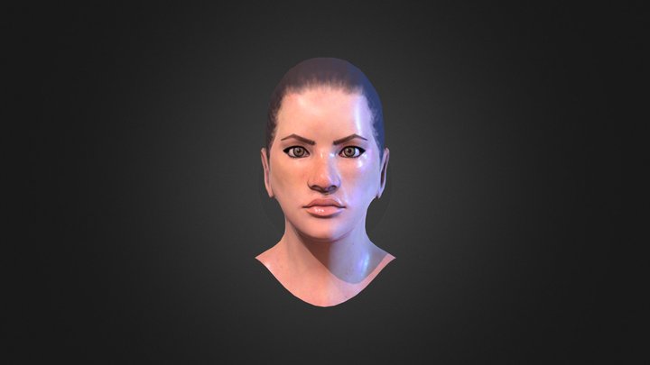 Amara Head Bust 3D Model