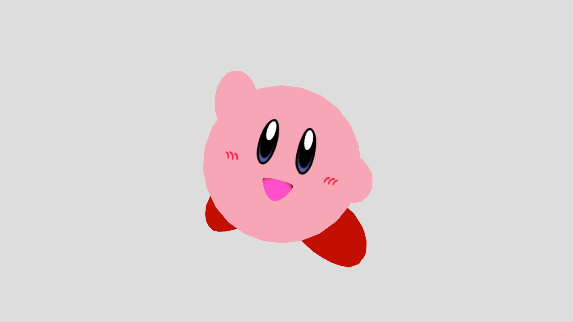 Kirby Download Free 3D model by blooregard q kazoo (blooregardqkazoo
