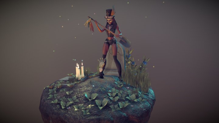 Voodoo Girl v2 3D Model