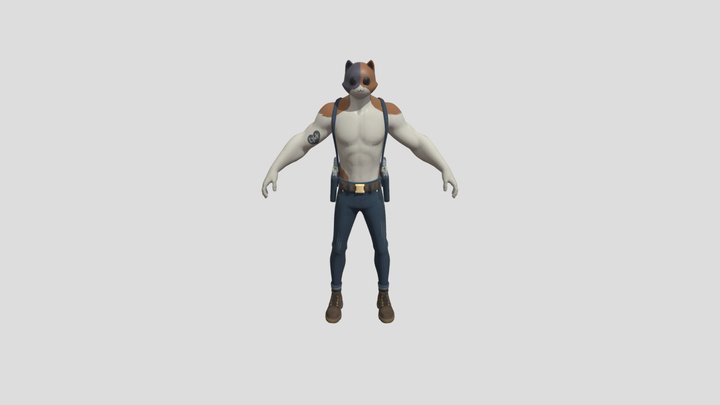 meowscle rig 3D Model
