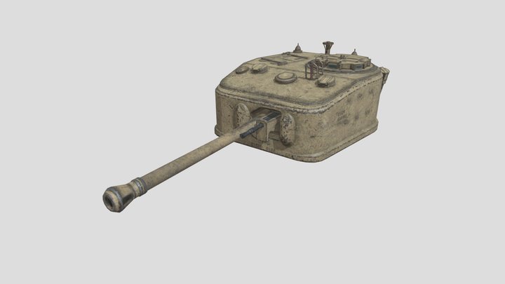 Churchill MK VII turret 3D Model