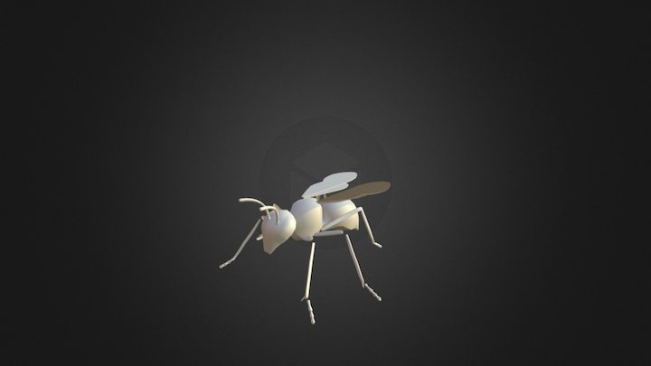 Wespe Animation 3D Model