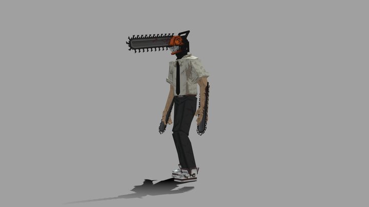 Chainsaw Demon Minecraft 3D Model