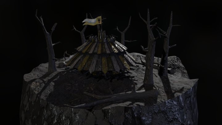 Leonardo Da Vinci's Tank Diorama 3D Model