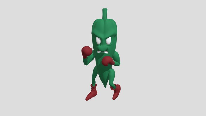 Delta State University's Fighting Okra 3D Model