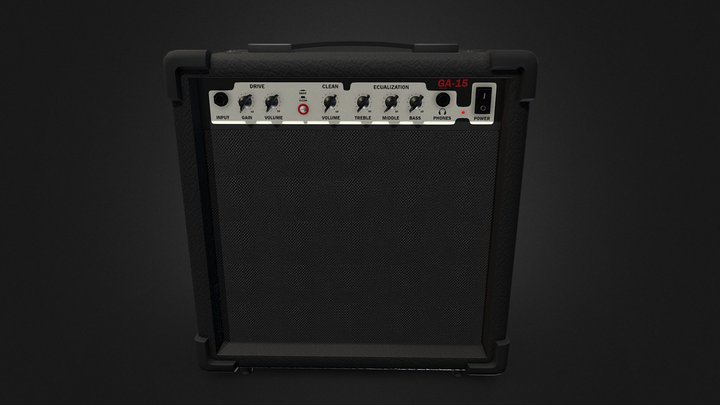 Guitar amplifier 3D Model