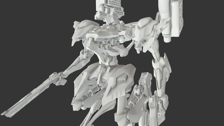 Armored Core export (Lightweight build) 3D Model