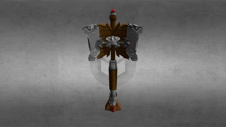 Debraekeleer Tibo Game Art Weapon 3D Model
