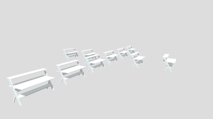 Desk 4 – Low Poly FBX Asset for Games & Interior