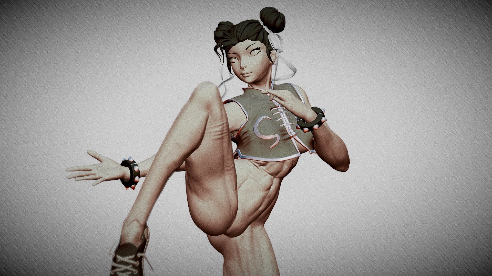 Chun Li Street Fighter fanart - Finished Projects - Blender Artists  Community