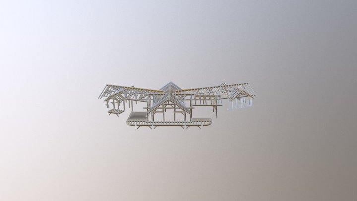 Szkielet domu 3D Model