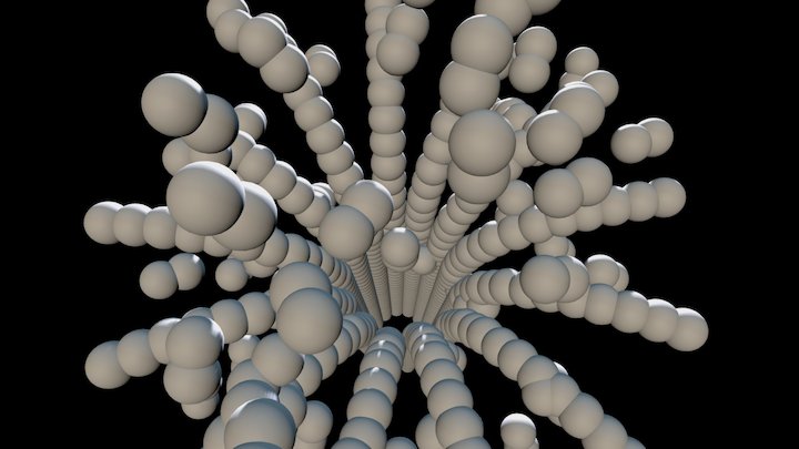 Microtubule depolymerization 3D Model