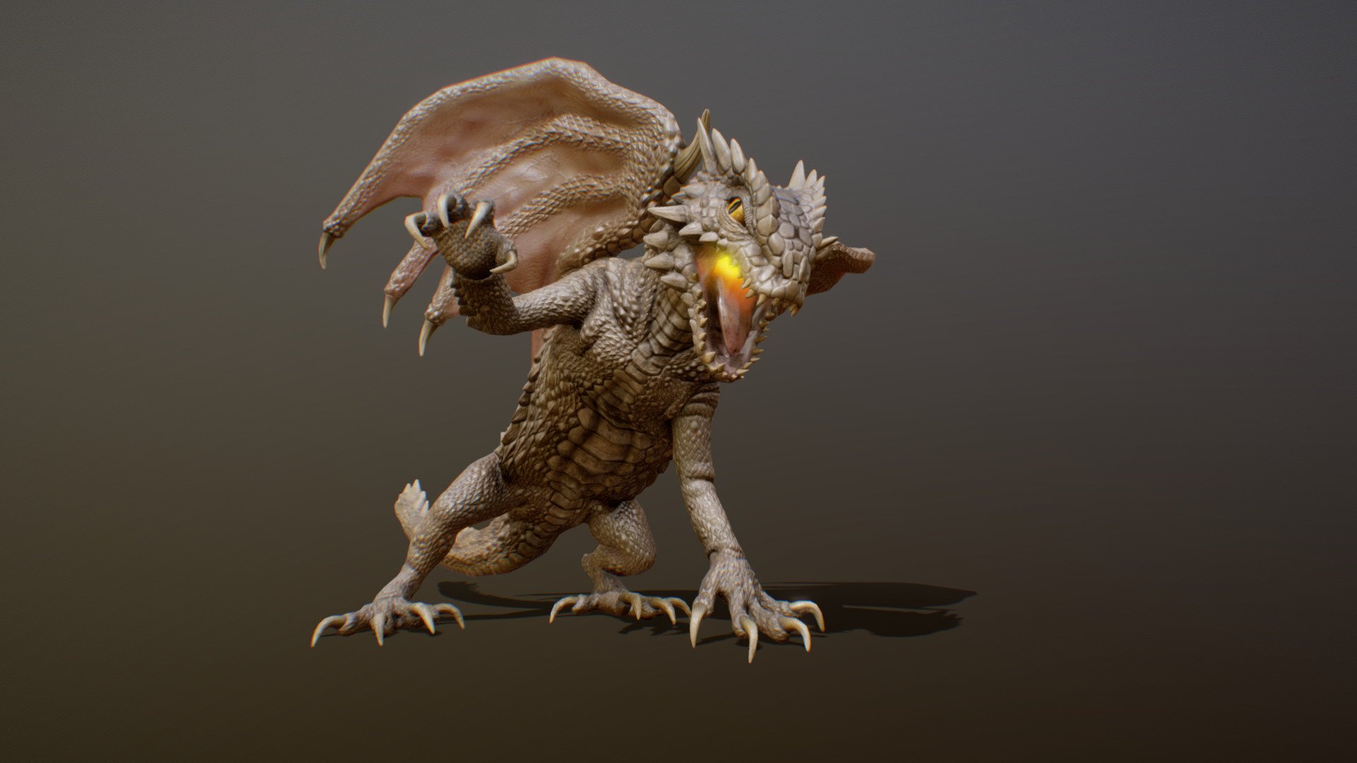 DESERT DRAGON ANIMATIONS - Buy Royalty Free 3D model by PROTOFACTOR ...