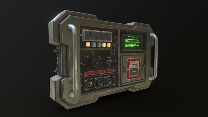 Wall Console 3D Model