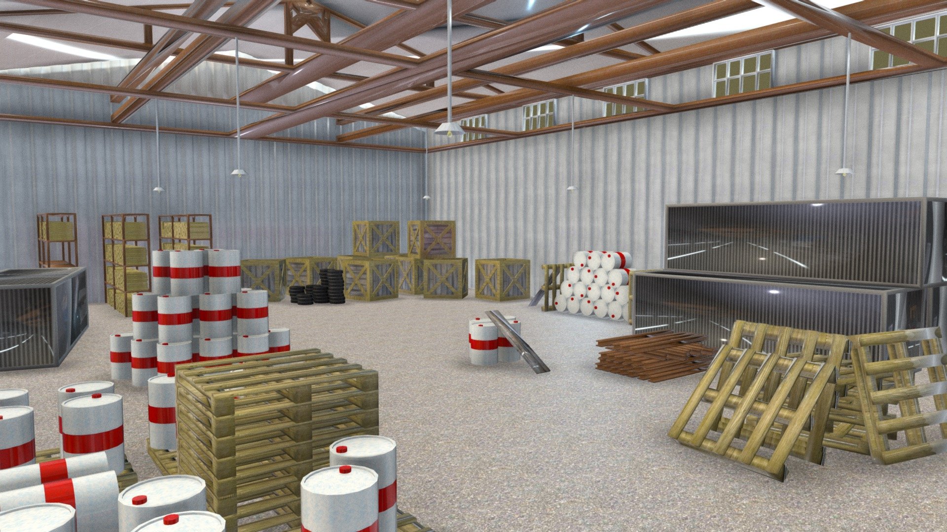 Warehouse - Download Free 3D model by Pasha (@Pasha.) [9872e06] - Sketchfab
