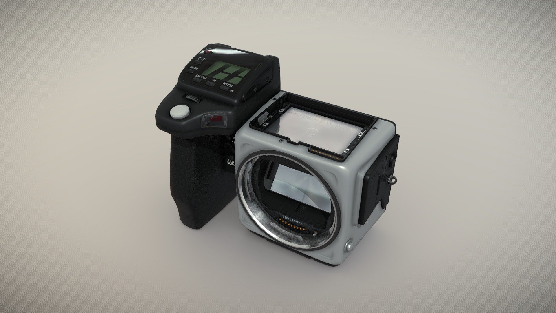 Hasselblad H5X Body DSLR camera Buy Royalty Free 3D model by
