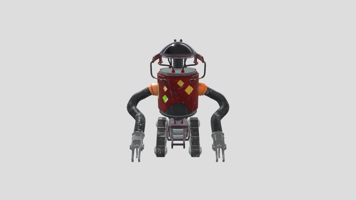 Stylized robot asset 3D Model